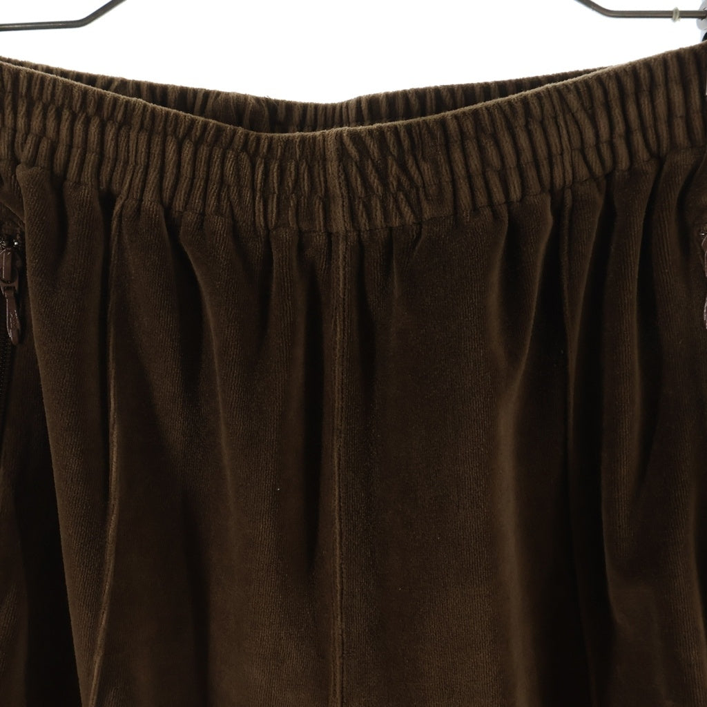 Needles(ニードルス) 22AW NARROW TRACK PANT LQ236 ベロアトラック パンツ ブラウン