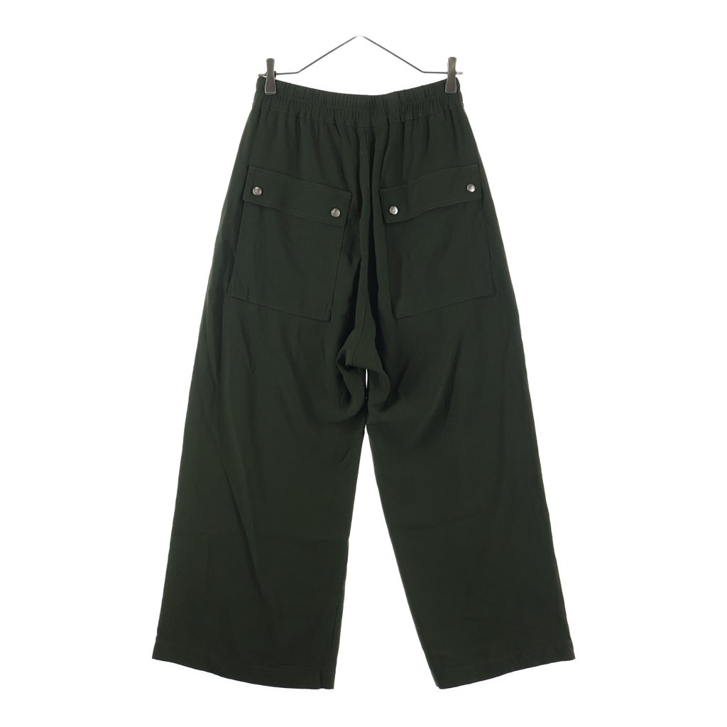Rick Owens(リックオウエンス) GETH BELAS DRAWSTRING PANTS ゲスベラ ドローストリングワイドパンツ カーキ RP02B6311-HY