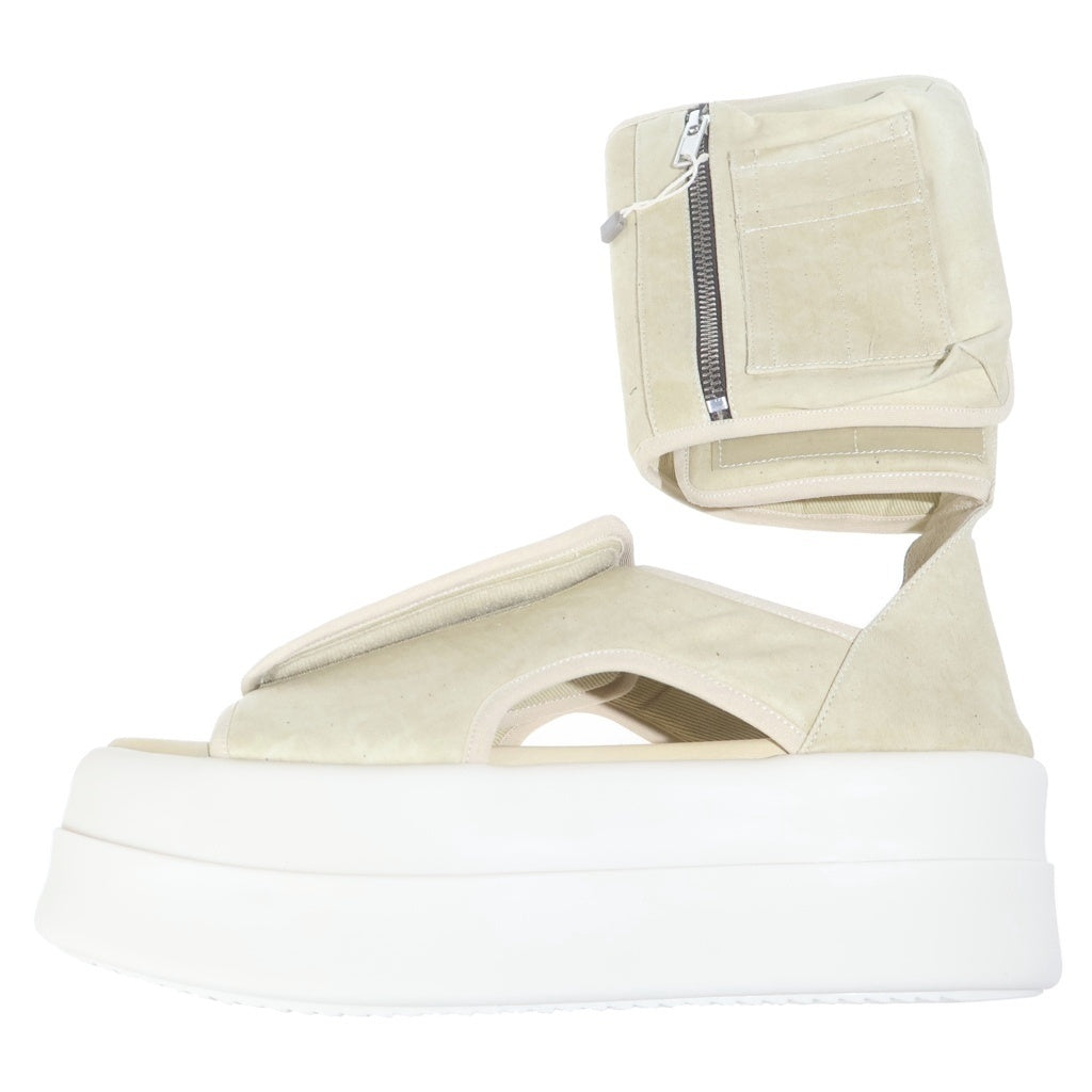 DRKSHDW(ダークシャドウ) DOUBLE BUMPER ANKLE STRAP ダブルバンパー アンクルストラップ ハイカットシューズ サンダル ベージュ DS01E3837-SCF