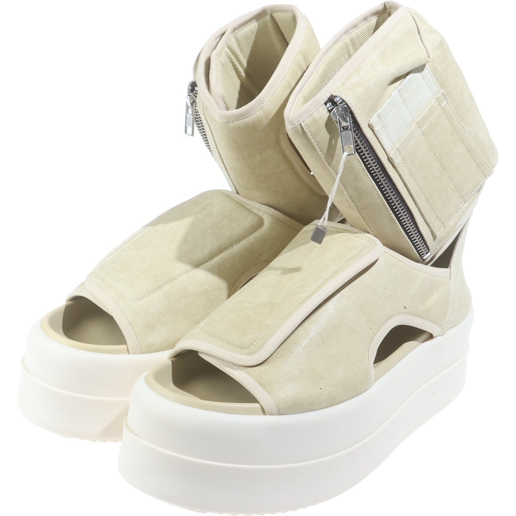 DRKSHDW(ダークシャドウ) DOUBLE BUMPER ANKLE STRAP ダブルバンパー アンクルストラップ ハイカットシューズ サンダル ベージュ DS01E3837-SCF