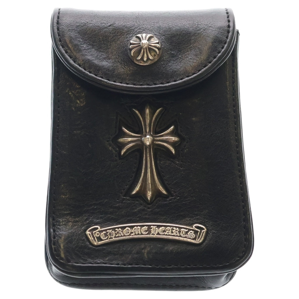 CHROME HEARTS(クロムハーツ) CH CROSS CIGARETTE CASE CHクロス シガレットケース 煙草入れ ブラック/シルバー