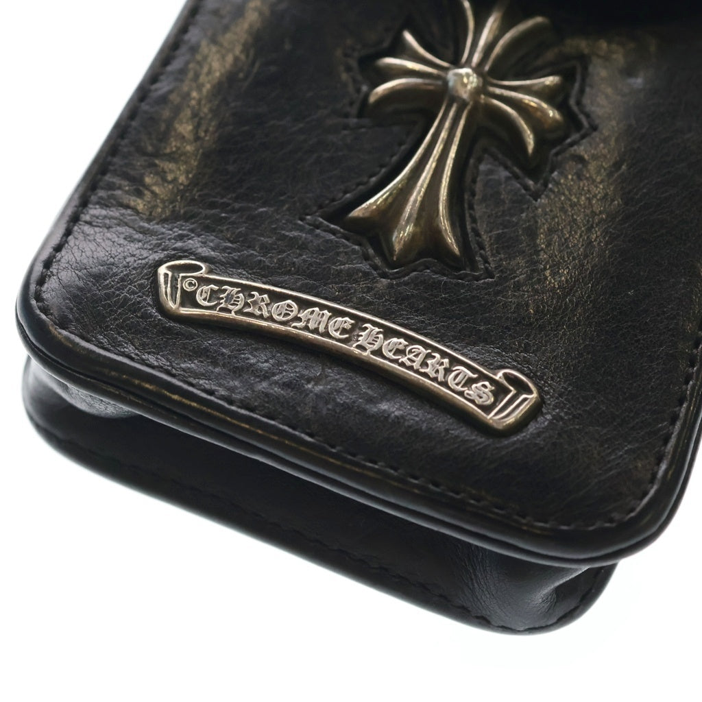 CHROME HEARTS(クロムハーツ) CH CROSS CIGARETTE CASE CHクロス シガレットケース 煙草入れ ブラック/シルバー