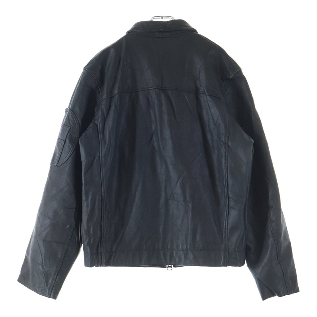 VINTAGE(ヴィンテージ) 80S ヴィンテージ フランス軍 ジップアップ レザー パイロットブルゾン ブラック