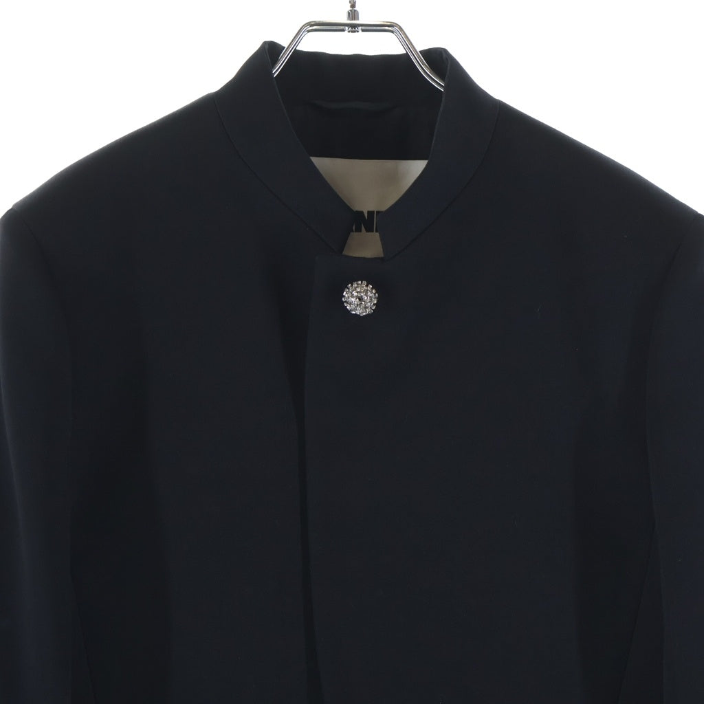 JIL SANDER(ジルサンダー) Cropped Stand Collar Jacket J01BN0142 クロップド スタンドカラー ジャケット レディース ブラック