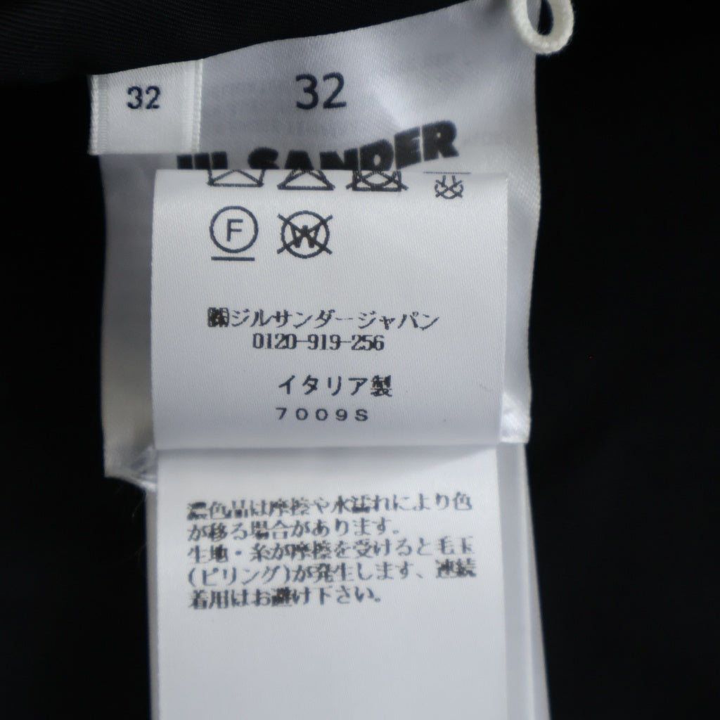 JIL SANDER(ジルサンダー) Cropped Stand Collar Jacket J01BN0142 クロップド スタンドカラー ジャケット レディース ブラック