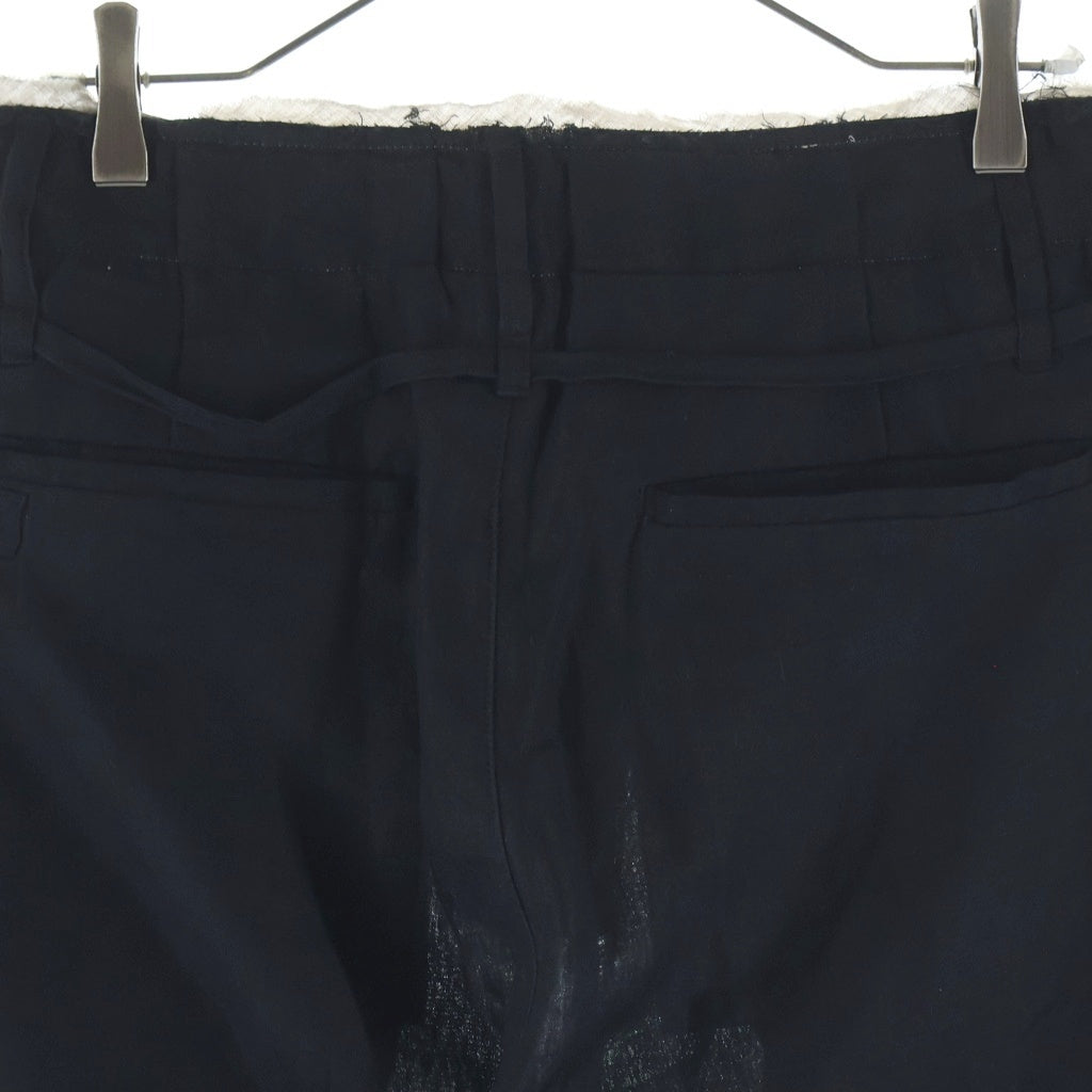 POST ARCHIVE FACTION(ポストアーカイブファクション) 26SS Drifter Single Trousers 26S-23BL ドリフター シングル トラウザーズ リネン パンツ ブラック