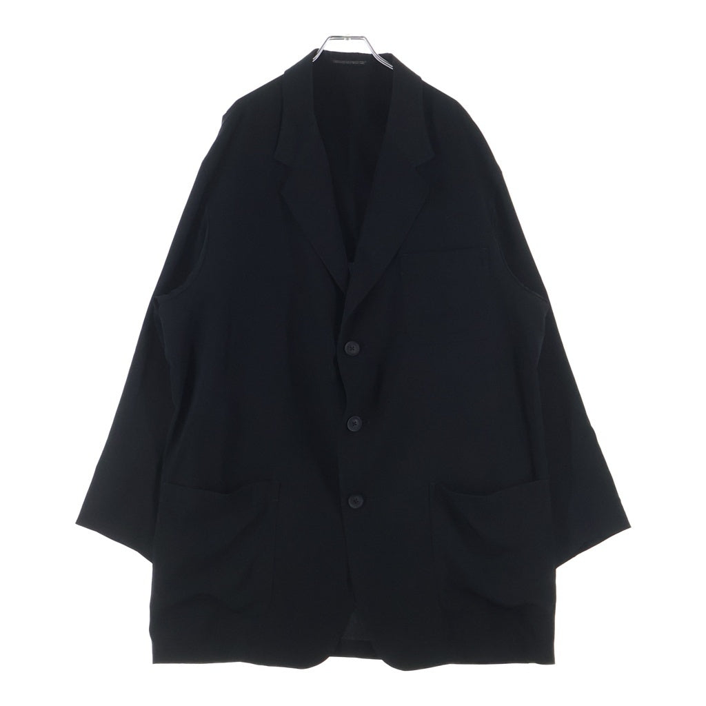 Yohji Yamamoto POUR HOMME(ヨウジヤマモト プールオム) 26SS TA TUXEDO EMBROIDERED TAB JACKET HK-J86-510 タキシード エンブロイダリー タブジャケット ブラック