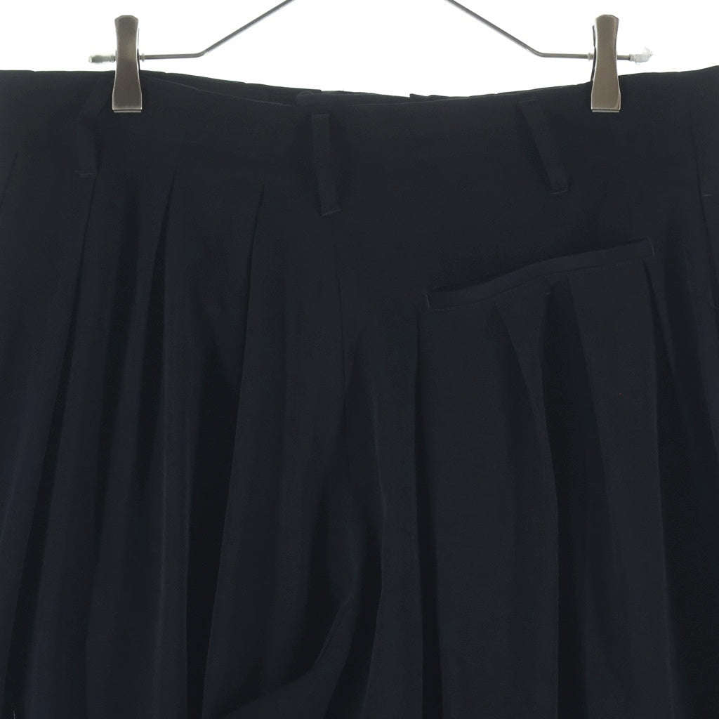 Yohji Yamamoto POUR HOMME(ヨウジヤマモト プールオム) 26SS TA TUXEDO EMBROIDERED BALLOON PANTS HK-P73-510 タキシード エンブロイダリー バルーンパンツ ブラック