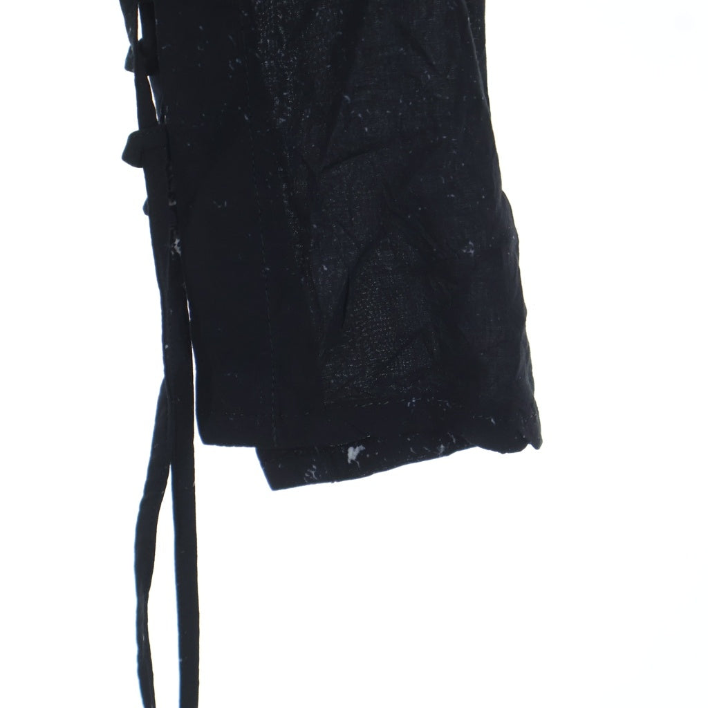 LIMI feu(リミフゥ) GALAXY PT LACE UP SLEEVE BLOUSE LK-B04-208 ギャラクシープリント レースアップ スリーブ ブラウス レディース ブラック