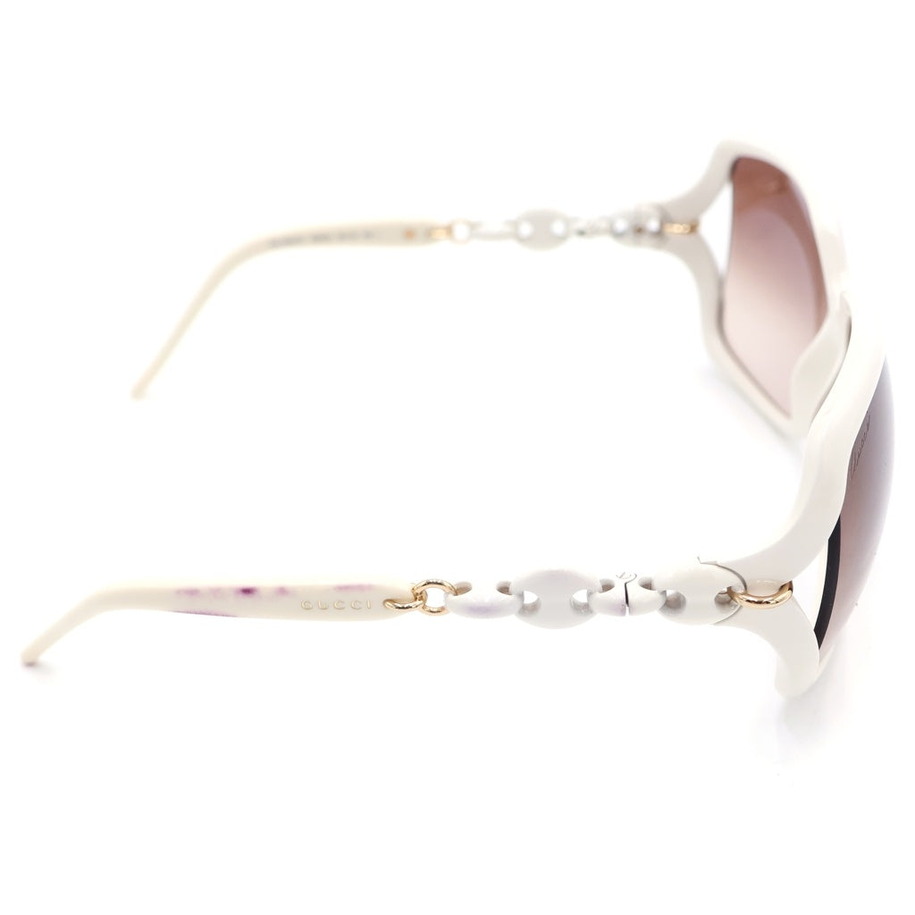 GUCCI(グッチ) バタフライ型 グラデーション サングラス アイウェア 眼鏡 ホワイト 3584-S-3GN-42 レディース