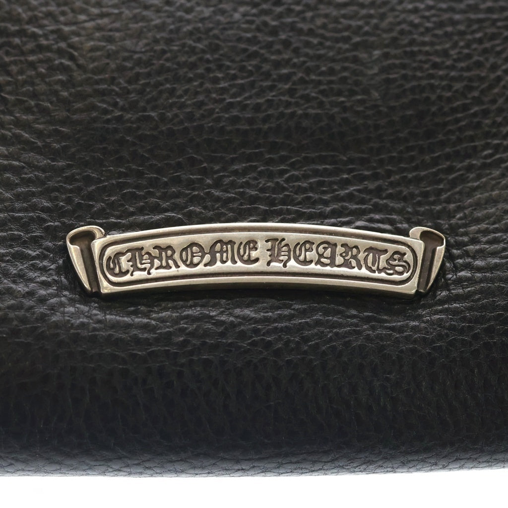 CHROME HEARTS(クロムハーツ) JUDY ジュディ クロスボールボタンレザーウォレット財布 ブラック