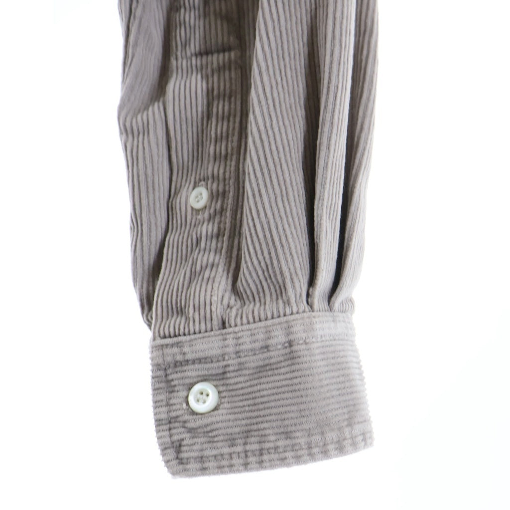 miumiu(ミュウミュウ) Gart-Dyed Corduroy Shirt ガーメントダイ 長袖コーデュロイシャツジャケット グレー レディース MK1889