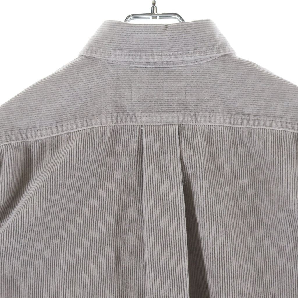 miumiu(ミュウミュウ) Gart-Dyed Corduroy Shirt ガーメントダイ 長袖コーデュロイシャツジャケット グレー レディース MK1889