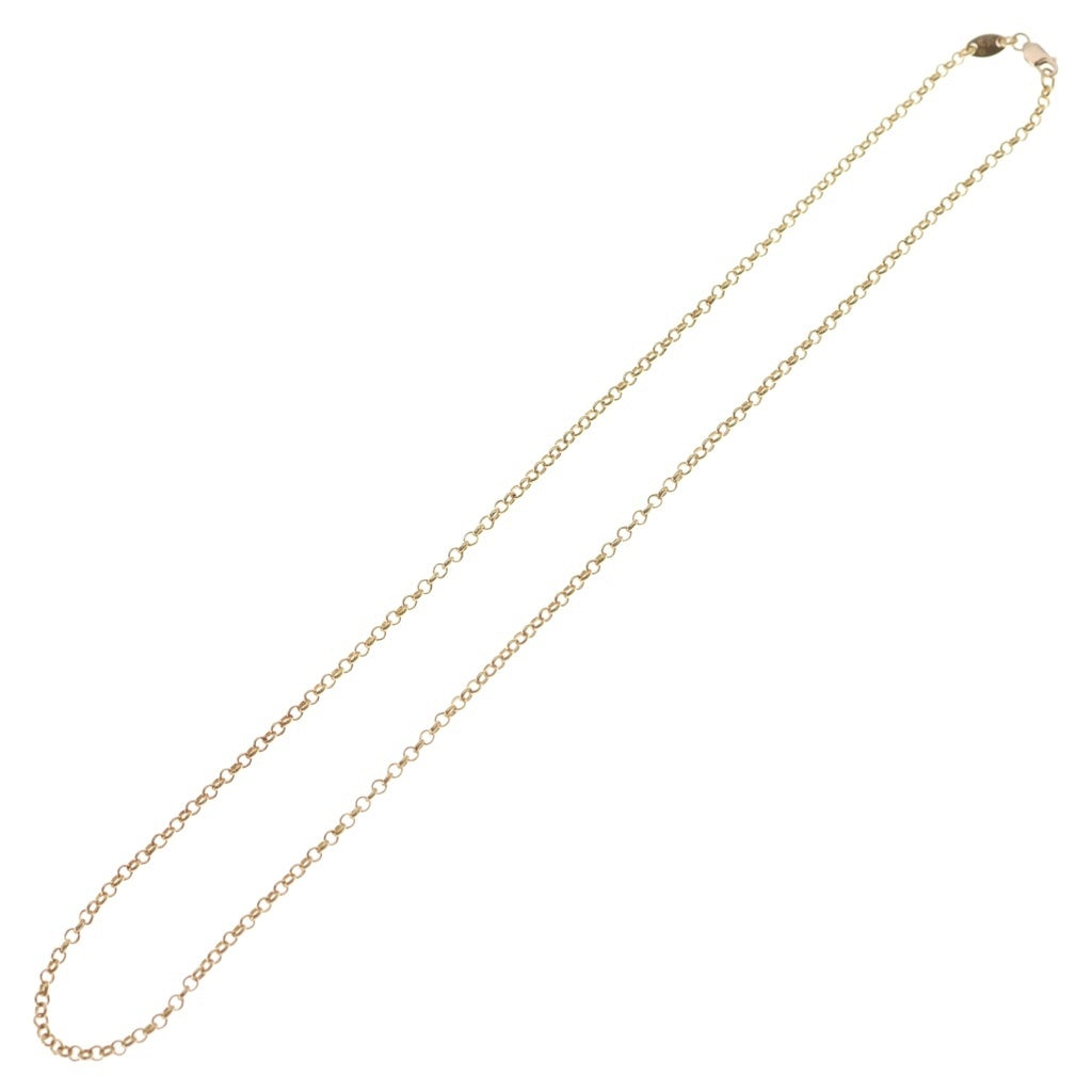 CHROME HEARTS(クロムハーツ) 22K NECKCHAIN R18 ロールチェーンネックレス 18inch ゴールド BCA010