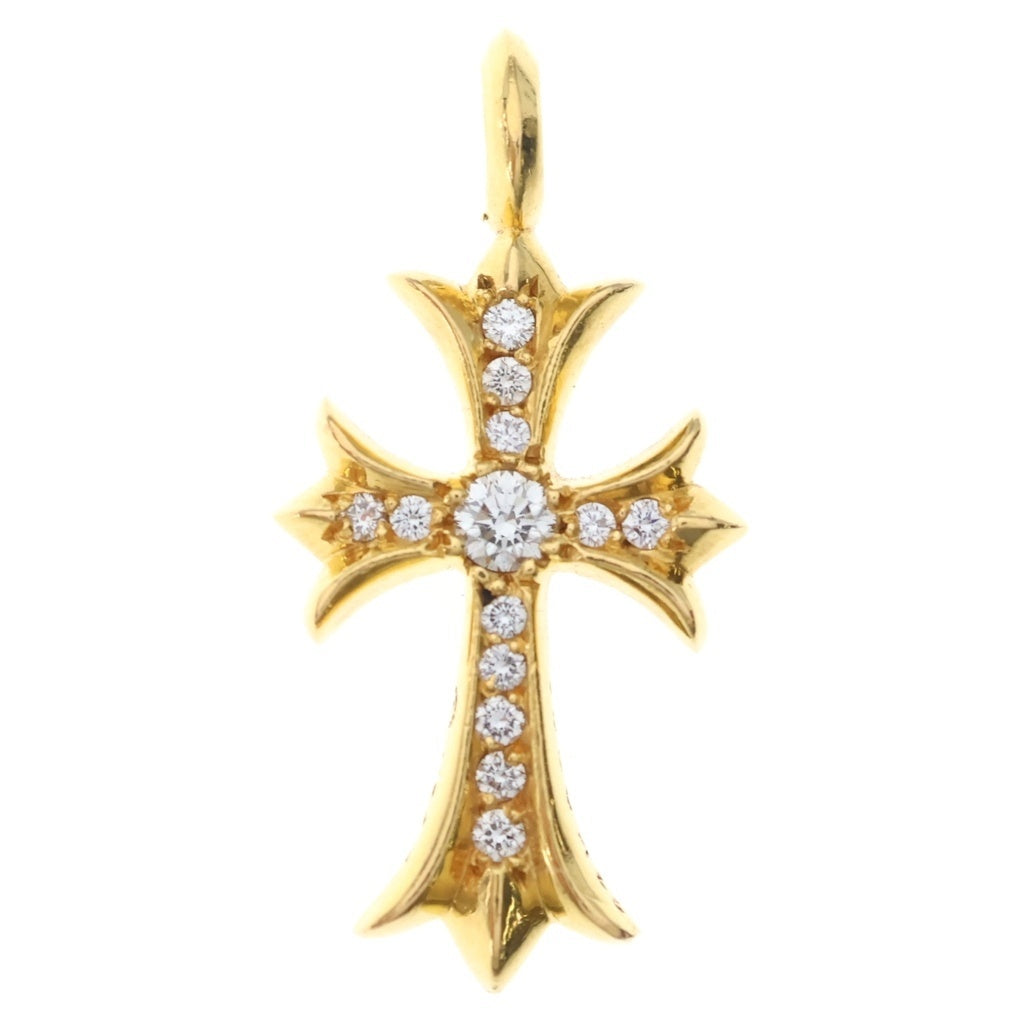 CHROME HEARTS(クロムハーツ) 22K TNY CRSF P/DIA タイニーファットクロス PAVEダイヤ ペンダントトップ ゴールドBCA033