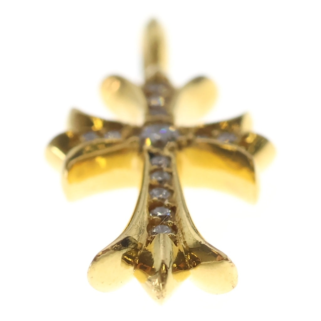 CHROME HEARTS(クロムハーツ) 22K TNY CRSF P/DIA タイニーファットクロス PAVEダイヤ ペンダントトップ ゴールドBCA033