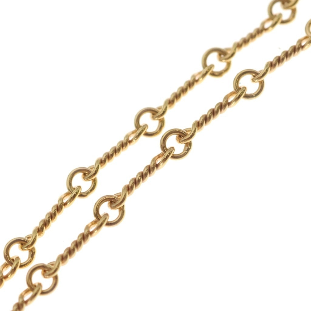 CHROME HEARTS(クロムハーツ) 22K NECKCHAIN T18 ツイストチェーンネックレス 18inch ゴールドBCA014