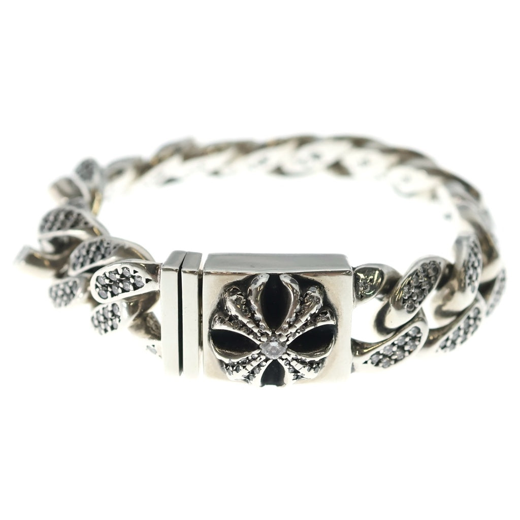 CHROME HEARTS(クロムハーツ) BOX CLSC P DIA SML CHXスモールBOX ID PAVEダイヤ ブレスレット シルバー