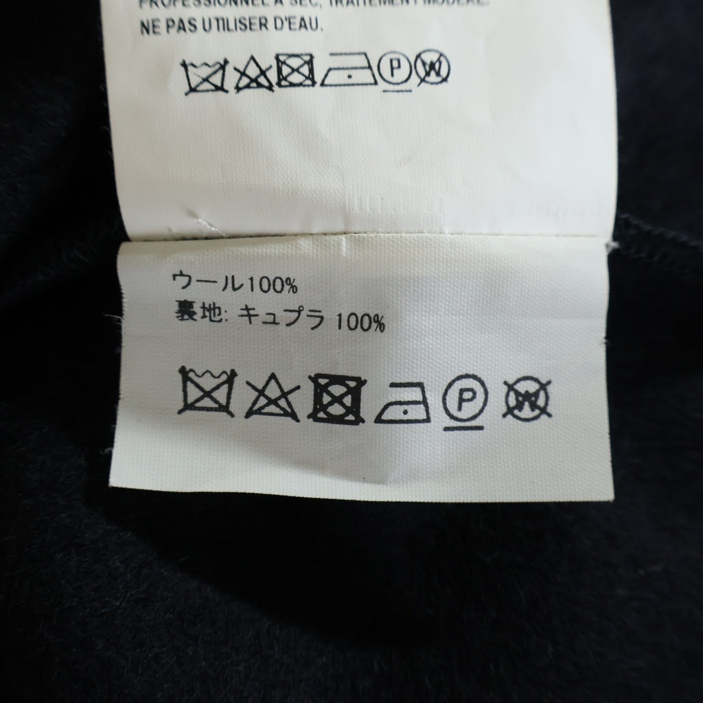 Gosha Rubchinskiy(ゴーシャラブチンスキー) 18AW アシンメトリー ウール コート ジャケット G013-C003 ブラック