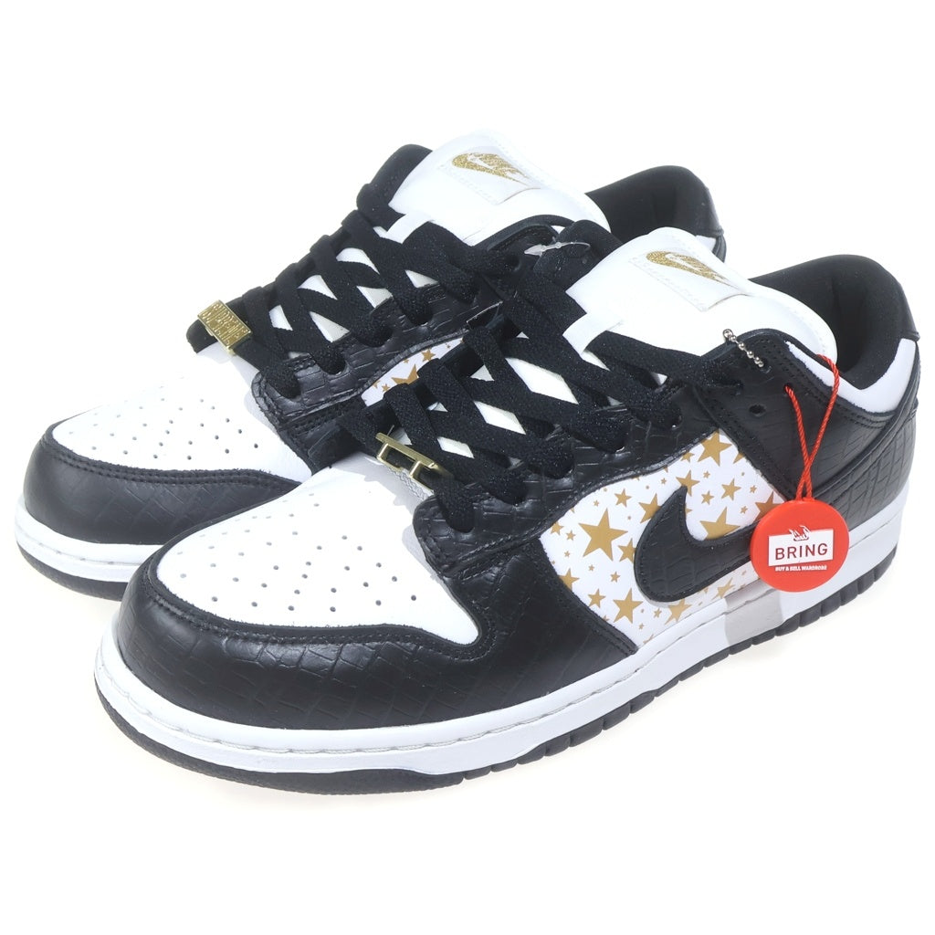 NIKE(ナイキ) ×SUPREME DUNK LOW OG QS DH3228-102 シュプリーム ダンクロー ローカットスニーカー ホワイト/ブラック/ゴールド US9/27.0cm