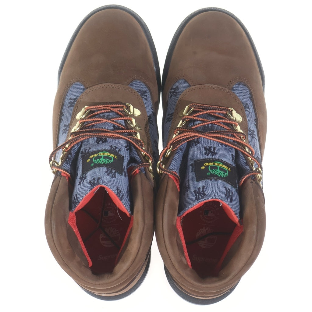 SUPREME(シュプリーム) 21AW ×Timberland New York Yankees Field Boot Brown TB0A5T1U ティンバーランド ニューヨークヤンキース フィールドブーツ ブラウン US9/27.0cm