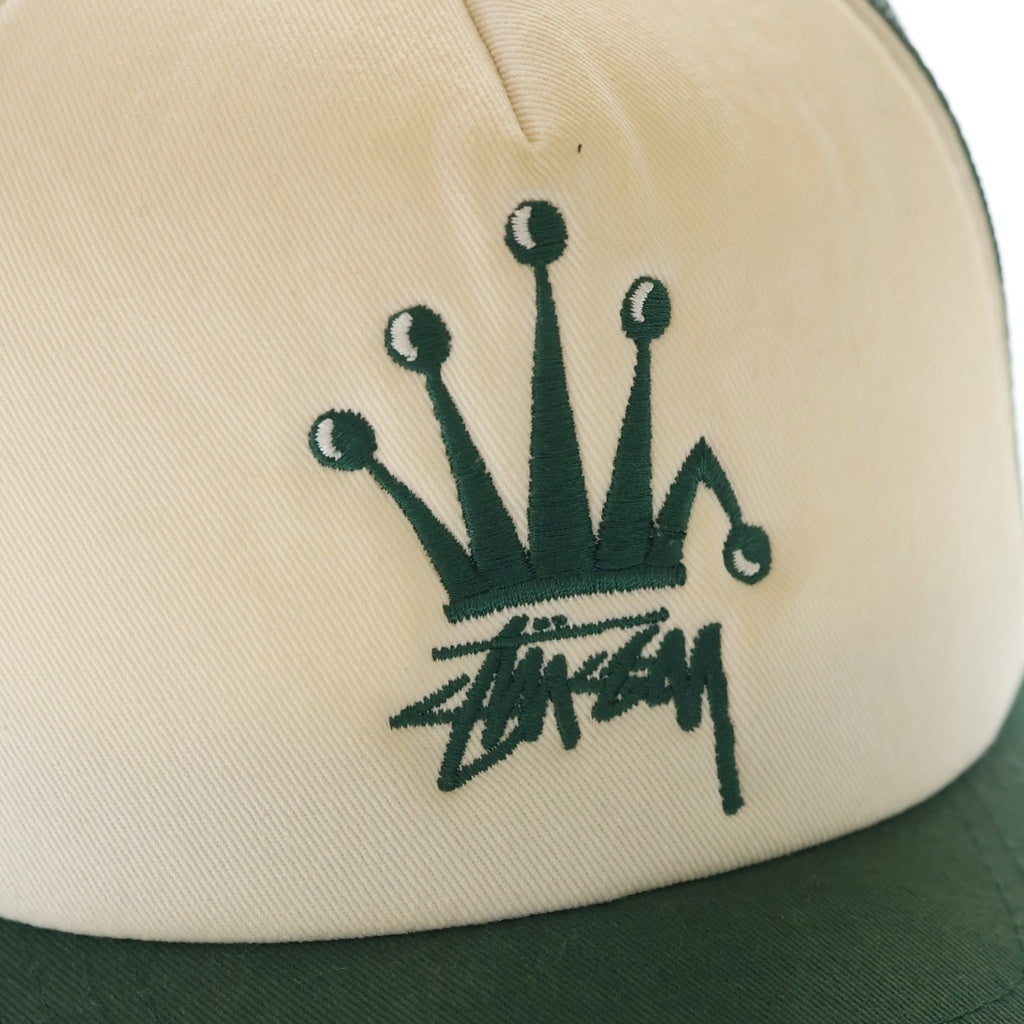 STUSSY(ステューシー) CROWN STOCK TRUCTRUCKER クラウン ストック トラッカー キャップ 帽子 グリーン 1311056