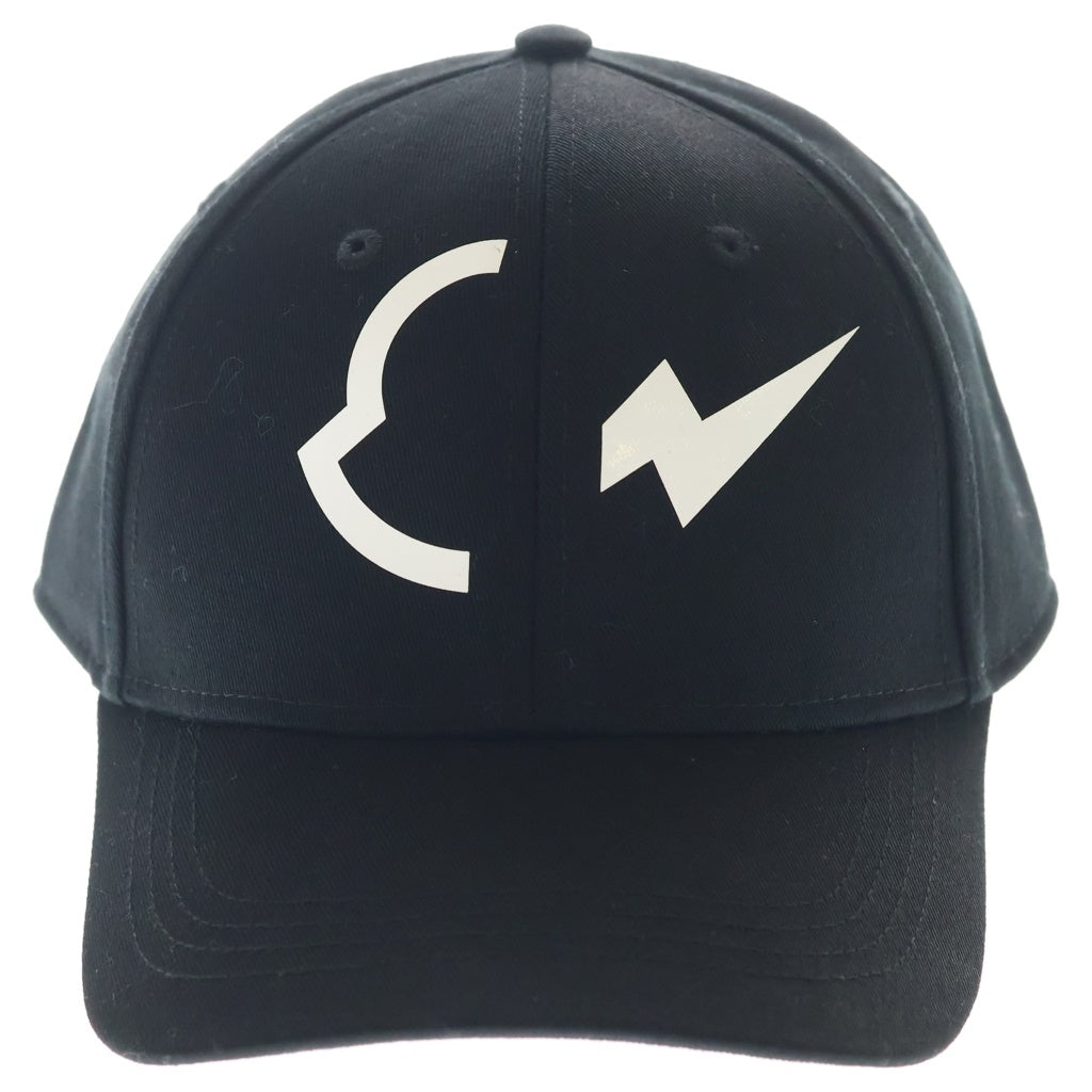 MONCLER(モンクレール) ×FRAGMENT DESIGN フラグメント デザイン キャップ 帽子 ブラック C-A9CO-21-1054