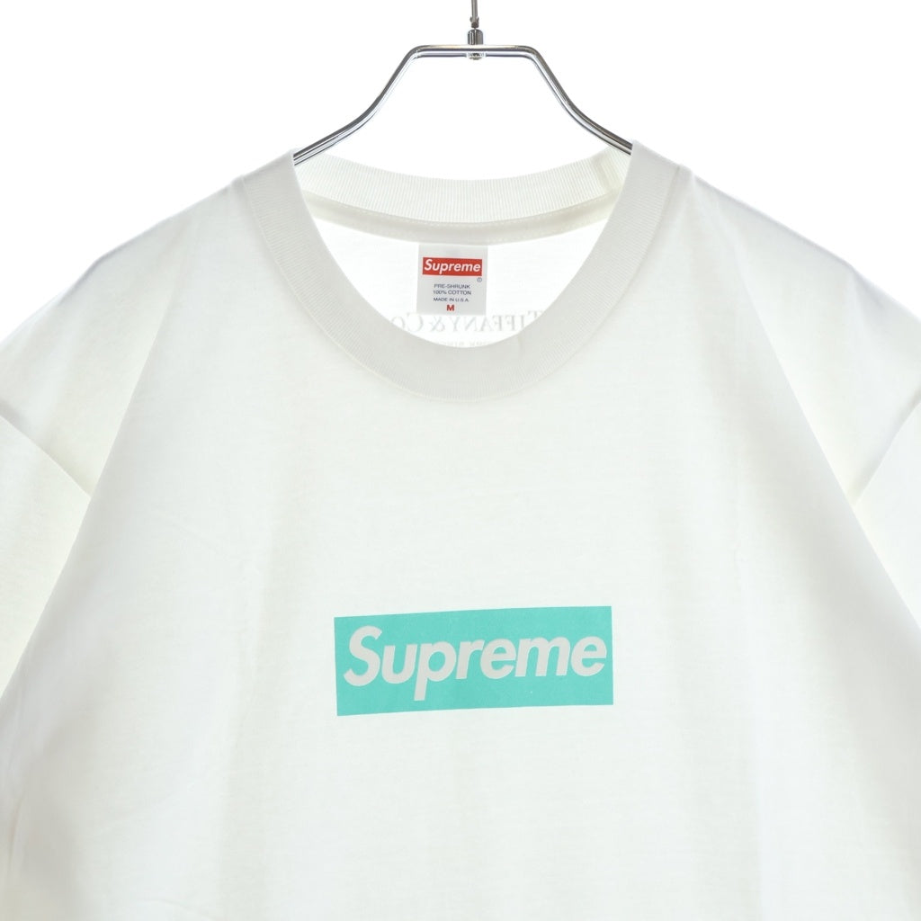 SUPREME(シュプリーム) ×TIFFANY 21AW BOX LOGO TEE ティファニー ボックスロゴティ クルーネックTシャツ ホワイト