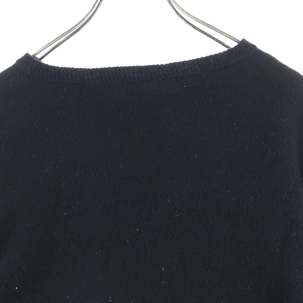 CHROME HEARTS(クロムハーツ) Y NOT Floral Cross Embroidery Crew Neck Cashmere Knit Sweater ワイノット フローラルクロス クルーネックカシミヤニットセーター プルオーバー ニット