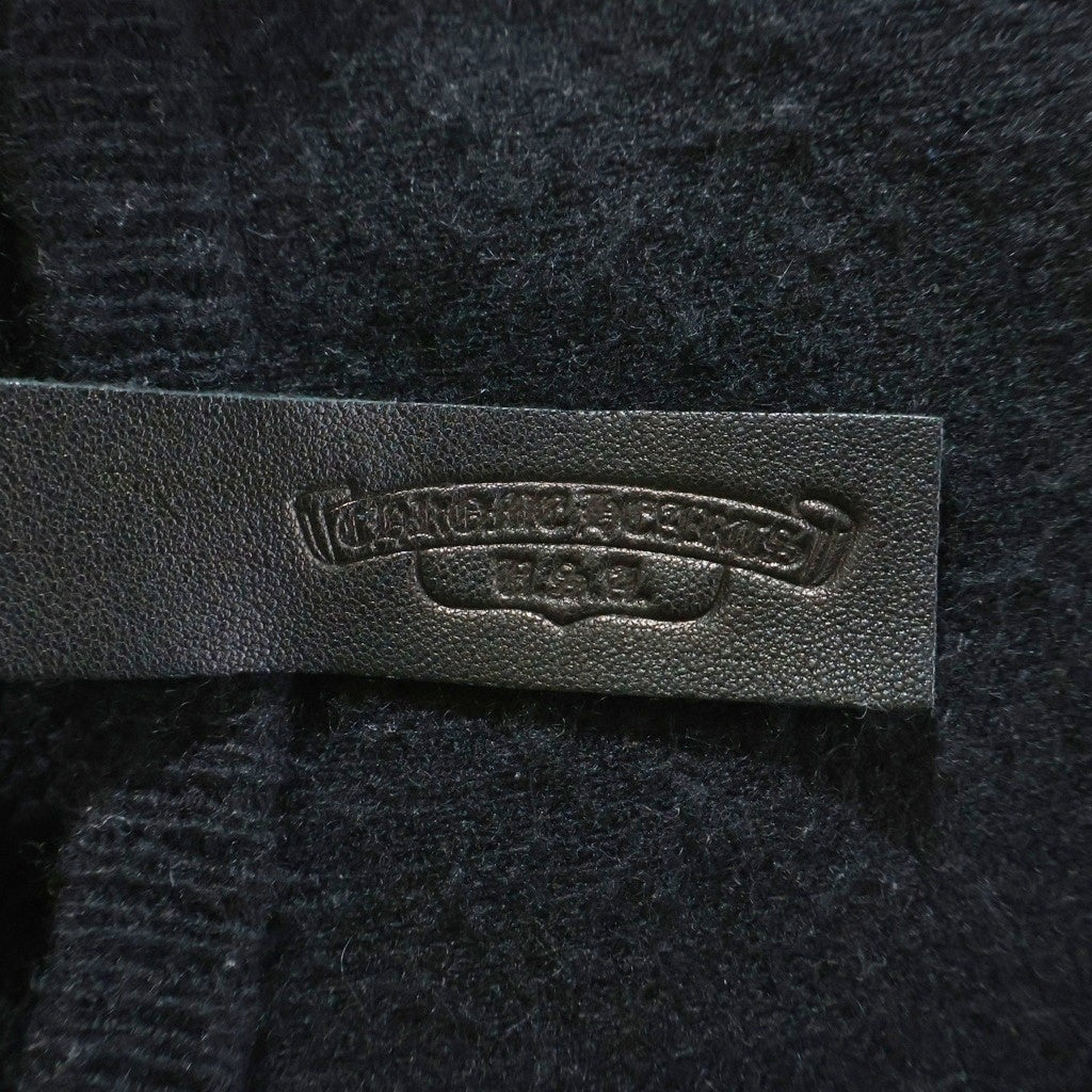 CHROME HEARTS(クロムハーツ) Y NOT Floral Cross Embroidery Crew Neck Cashmere Knit Sweater ワイノット フローラルクロス クルーネックカシミヤニットセーター プルオーバー ニット