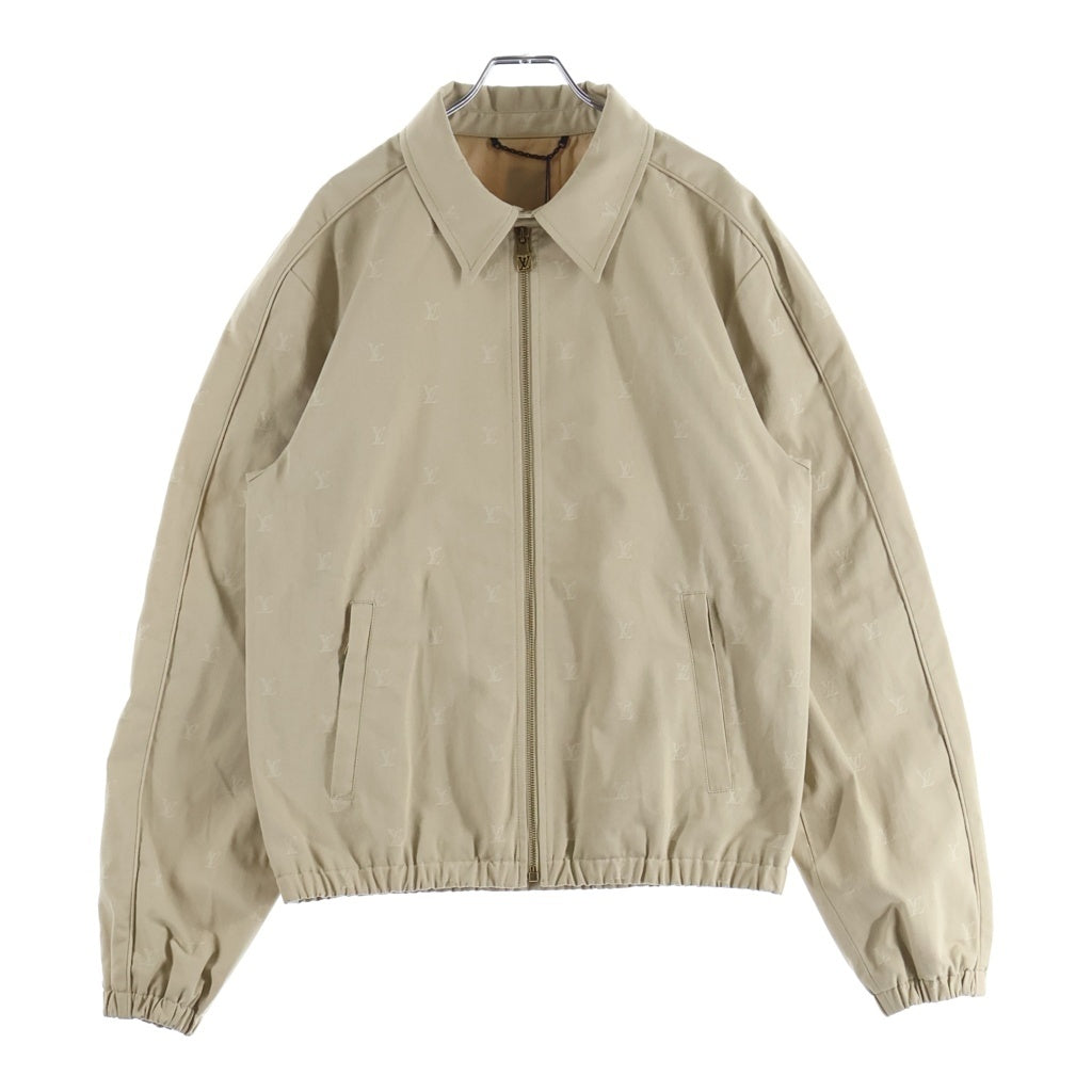LOUIS VUITTON(ルイヴィトン) 24AW LV Logo All Over Zip Jacket 総柄 ジップアップジャケット ベージュ RM242MQ KKA HRB41W
