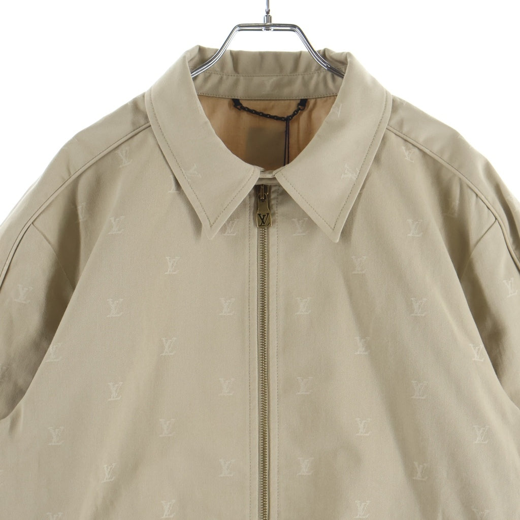 LOUIS VUITTON(ルイヴィトン) 24AW LV Logo All Over Zip Jacket 総柄 ジップアップジャケット ベージュ RM242MQ KKA HRB41W