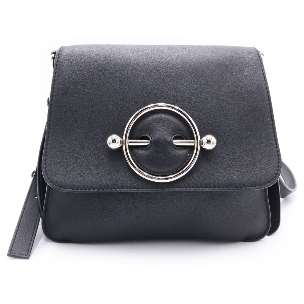 J.W.ANDERSON(ジェー ダブリュー アンダーソン) Disc Leather Crossbody Bag ディスク クロスボディ レザーバッグ ショルダーバッグ ブラック レディース