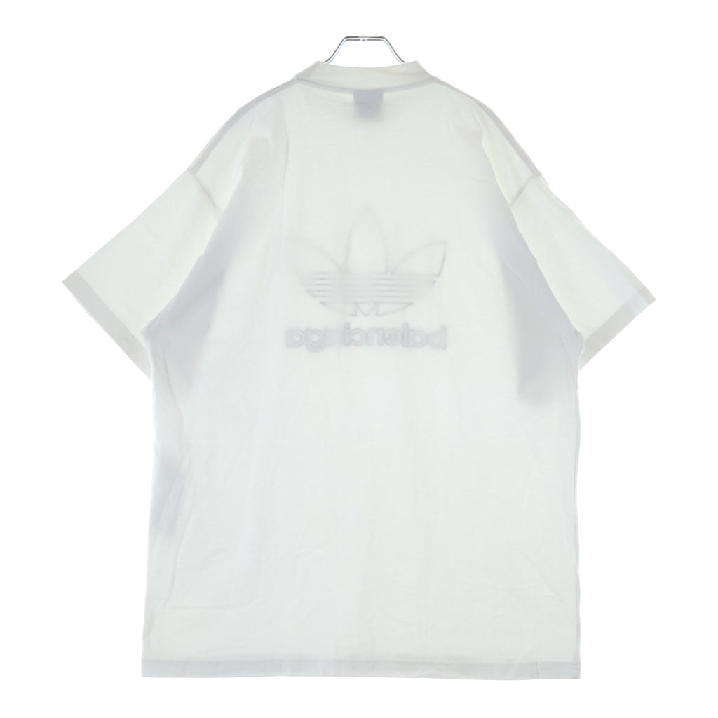 BALENCIAGA(バレンシアガ) 23SS ×adidas アディダス ロゴ刺繍 クルーネック 半袖Tシャツ 723976 TNVN8 ホワイト