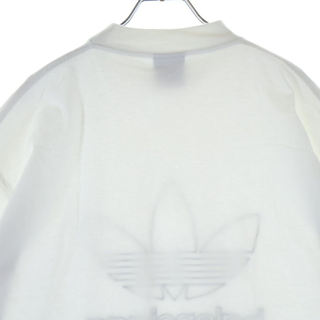 BALENCIAGA(バレンシアガ) 23SS ×adidas アディダス ロゴ刺繍 クルーネック 半袖Tシャツ 723976 TNVN8 ホワイト