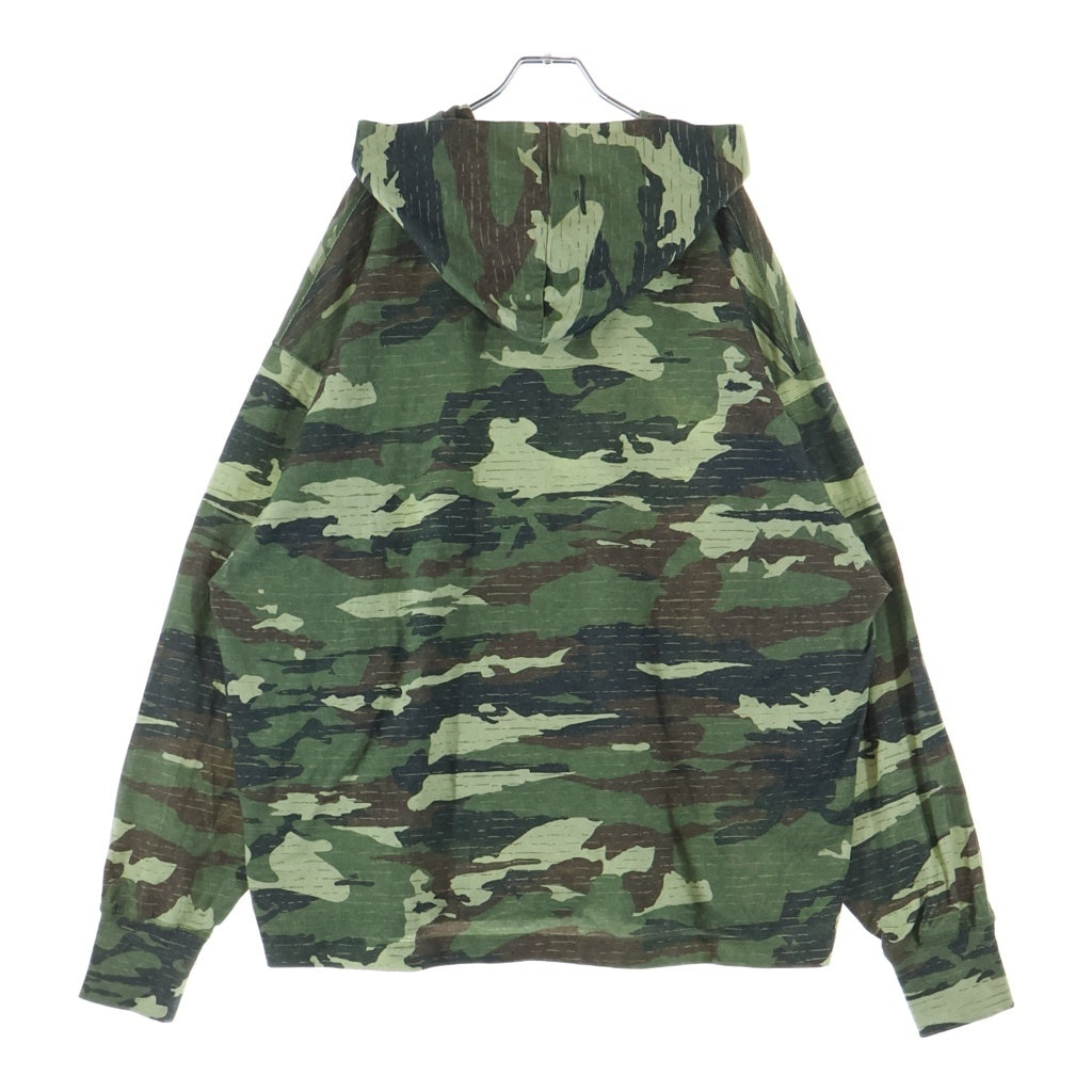 Acne Studios(アクネ ストゥディオズ) CAMOUFLAGE HOODIE SWEATSHIRT BI0195 カモフラージュ ロゴラインストーン パーカー グリーン