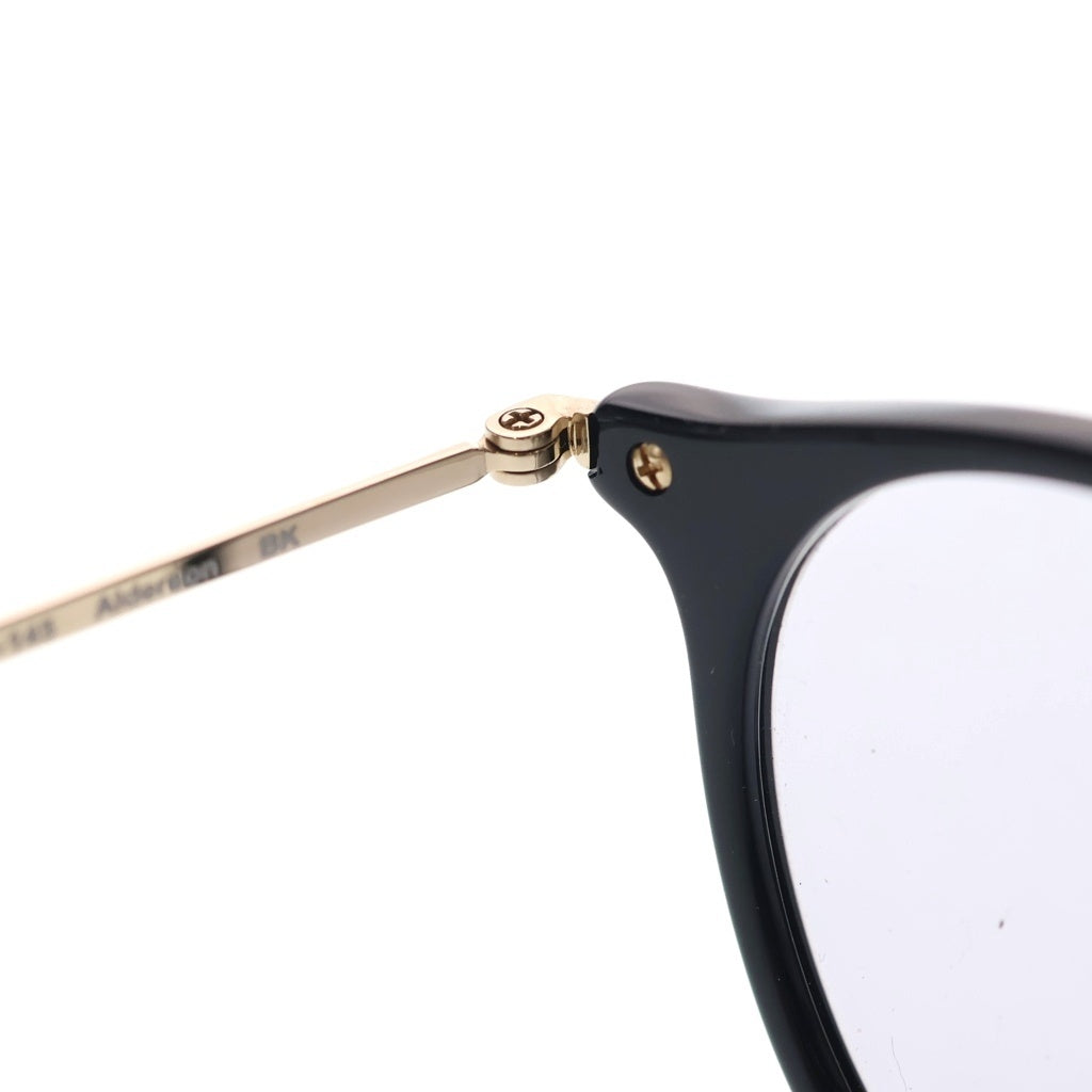 OLIVER PEOPLES(オリバーピープルズ) Alderson ボストンシェイプサングラス 眼鏡 アイウェア ブラック/ゴールド