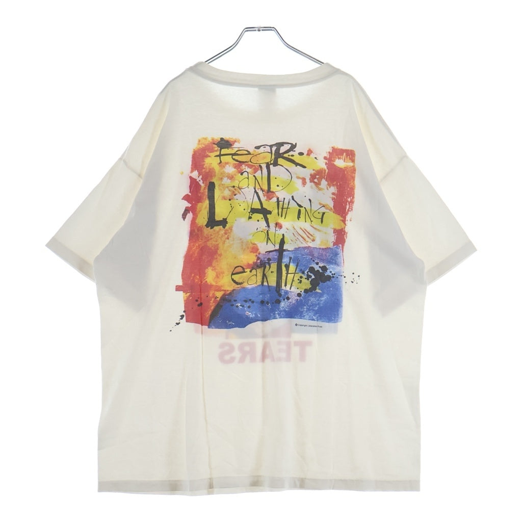 SAINT MICHAEL(セントマイケル) 23SS ×DENIM TEARS DT_SS TEE CLOWN SM-S23-0000-092 ×デニムティアーズ グラフィティプリント 半袖カットソー Tシャツ ホワイト
