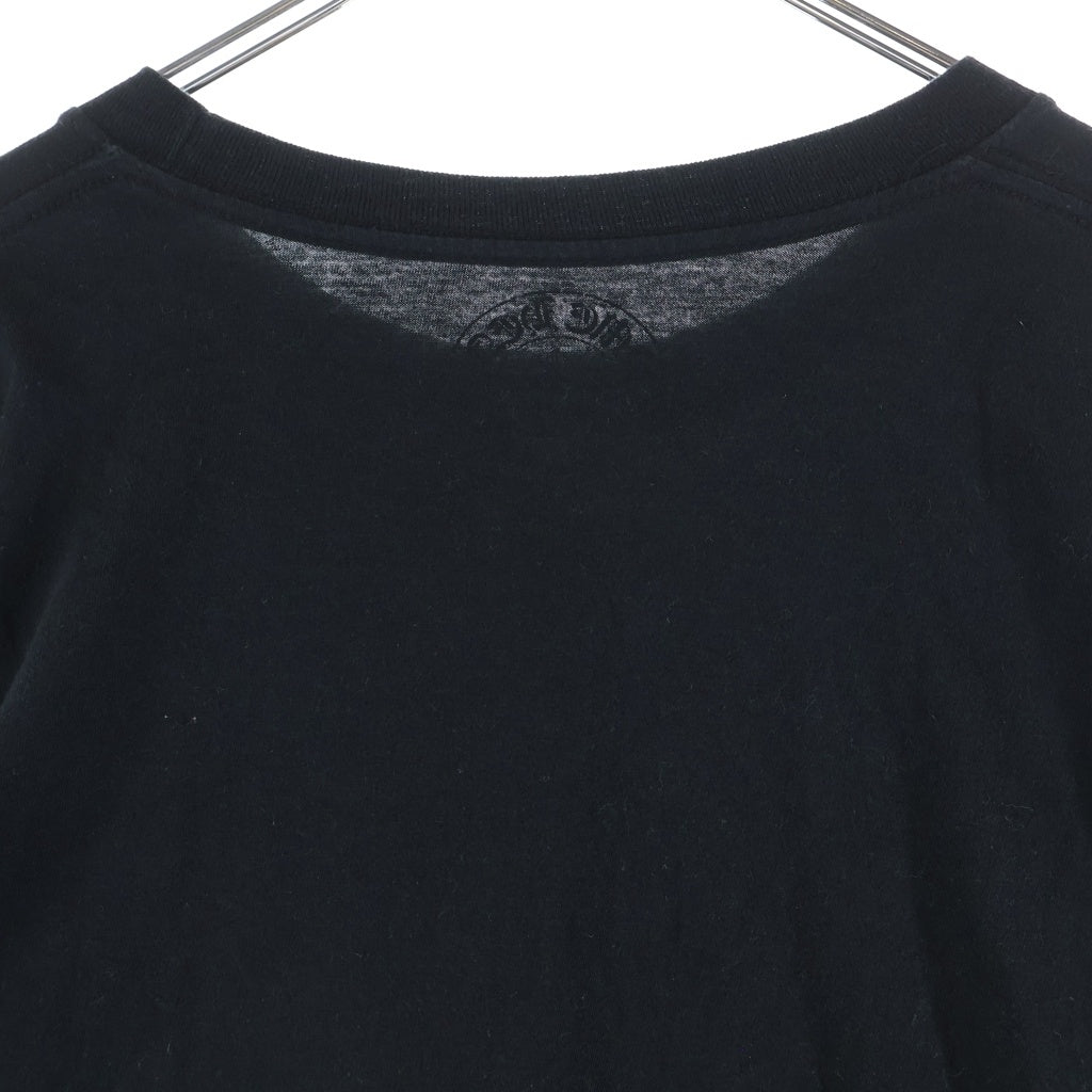 CHROME HEARTS(クロムハーツ) NECK LOGO TEEネックロゴ 長袖Tシャツ カットソー クルーネック ブラック