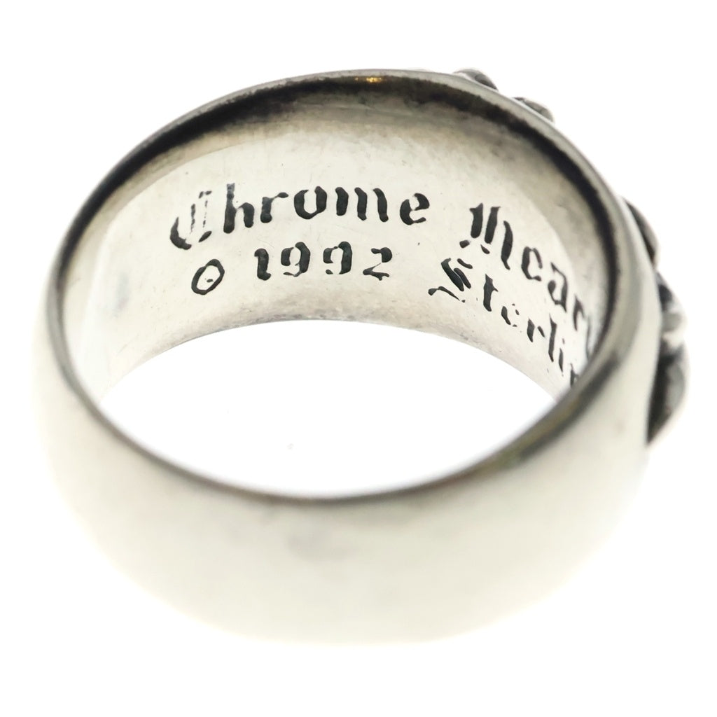 CHROME HEARTS(クロムハーツ) FLRL CRS P DMND フローラルクロスリング PAVEダイヤ シルバー
