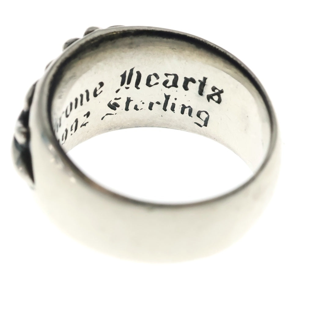 CHROME HEARTS(クロムハーツ) FLRL CRS P DMND フローラルクロスリング PAVEダイヤ シルバー