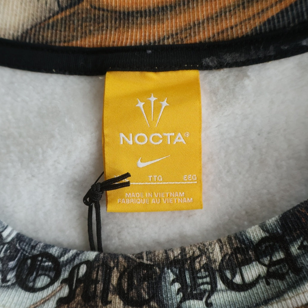 CHROME HEARTS(クロムハーツ) ×NOCTA DRAKE SWEAT ナイキ ノクタ ドレイク バックホースシュープリント プルオーバースウェットトレーナー マルチカラー