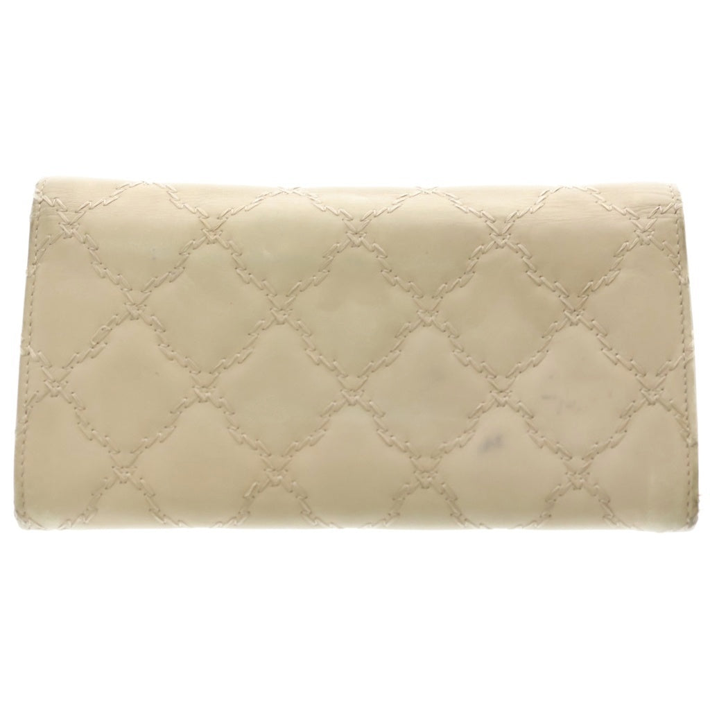 CHANEL(シャネル) Quilting Wallet ココマーク ラムスキン キルティングレザーウォレット ベージュ レディース