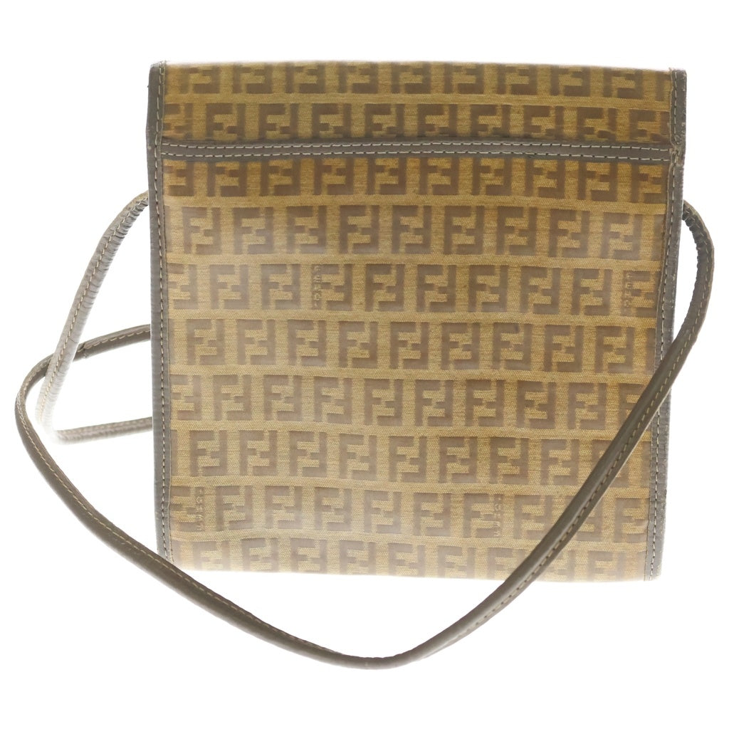FENDI(フェンディ) Zucchino ズッキーノ PVCレザーショルダーバッグ ベージュ レディース