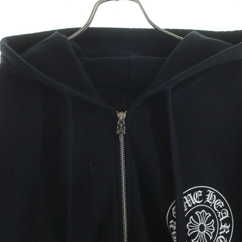 CHROME HEARTS(クロムハーツ) SWTSHRT HD ZIP LTD SEOUL ソウル限定 ホースシュープリント ジップアップスウェットパーカー フーディー ブラック