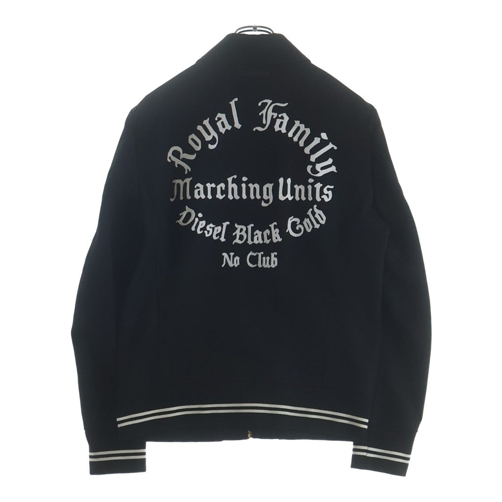 DIESEL BLACK GOLD(ディーゼルブラックゴールド) ROYAL FAMILY ロイヤルファミリー 刺繍ブルゾン ジャケット ブラック/ホワイト