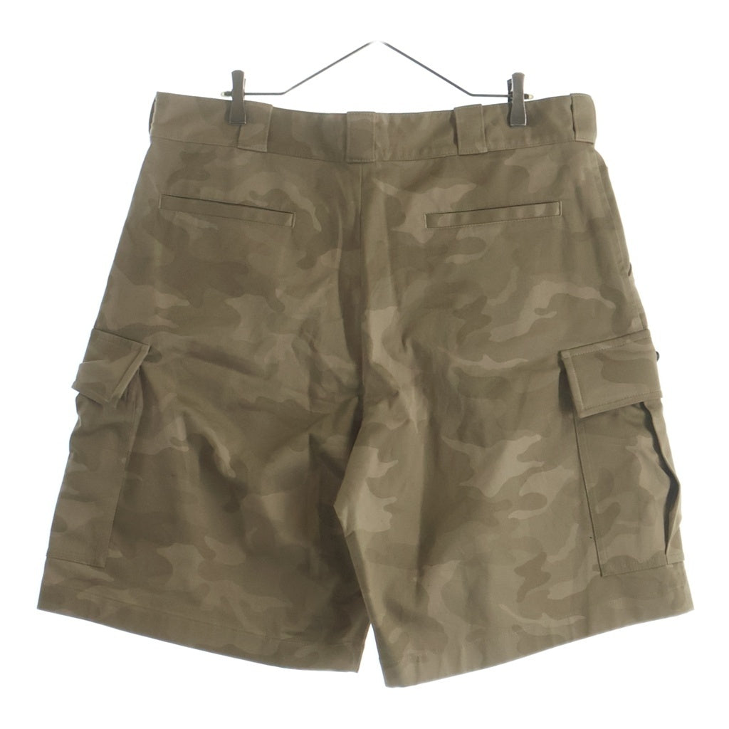 PRADA(プラダ) Cargo Shorts トライアングルロゴ カモフラージュ 迷彩ハーフパンツ ベージュ SPH289
