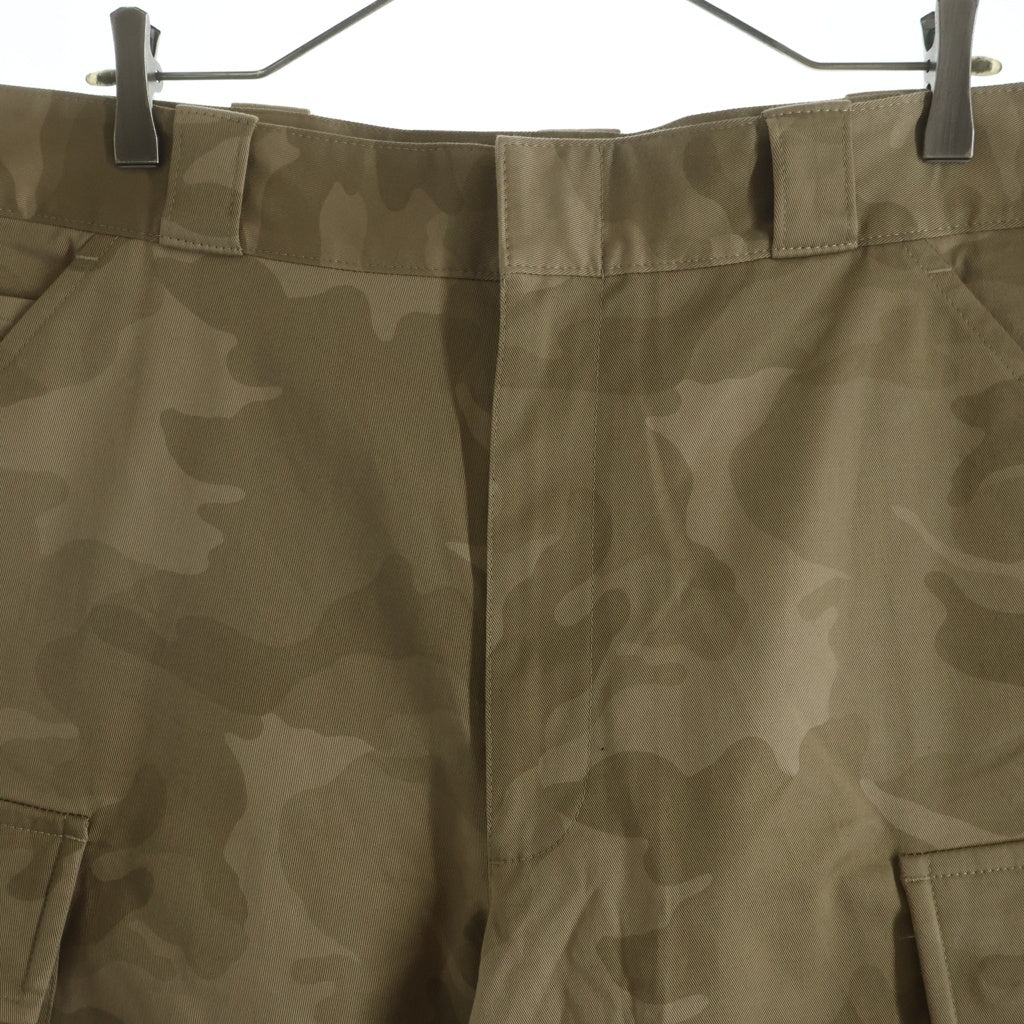 PRADA(プラダ) Cargo Shorts トライアングルロゴ カモフラージュ 迷彩ハーフパンツ ベージュ SPH289