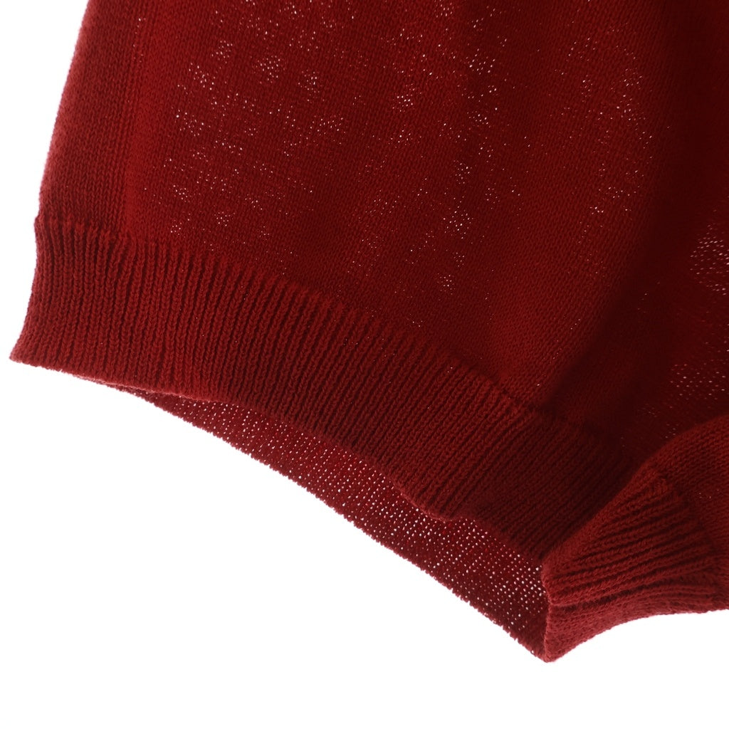 MAATEE&SONS(マーティーアンドサンズ) Polo Sweater (Red) 半袖ニットポロシャツ レッド MT4103-0103