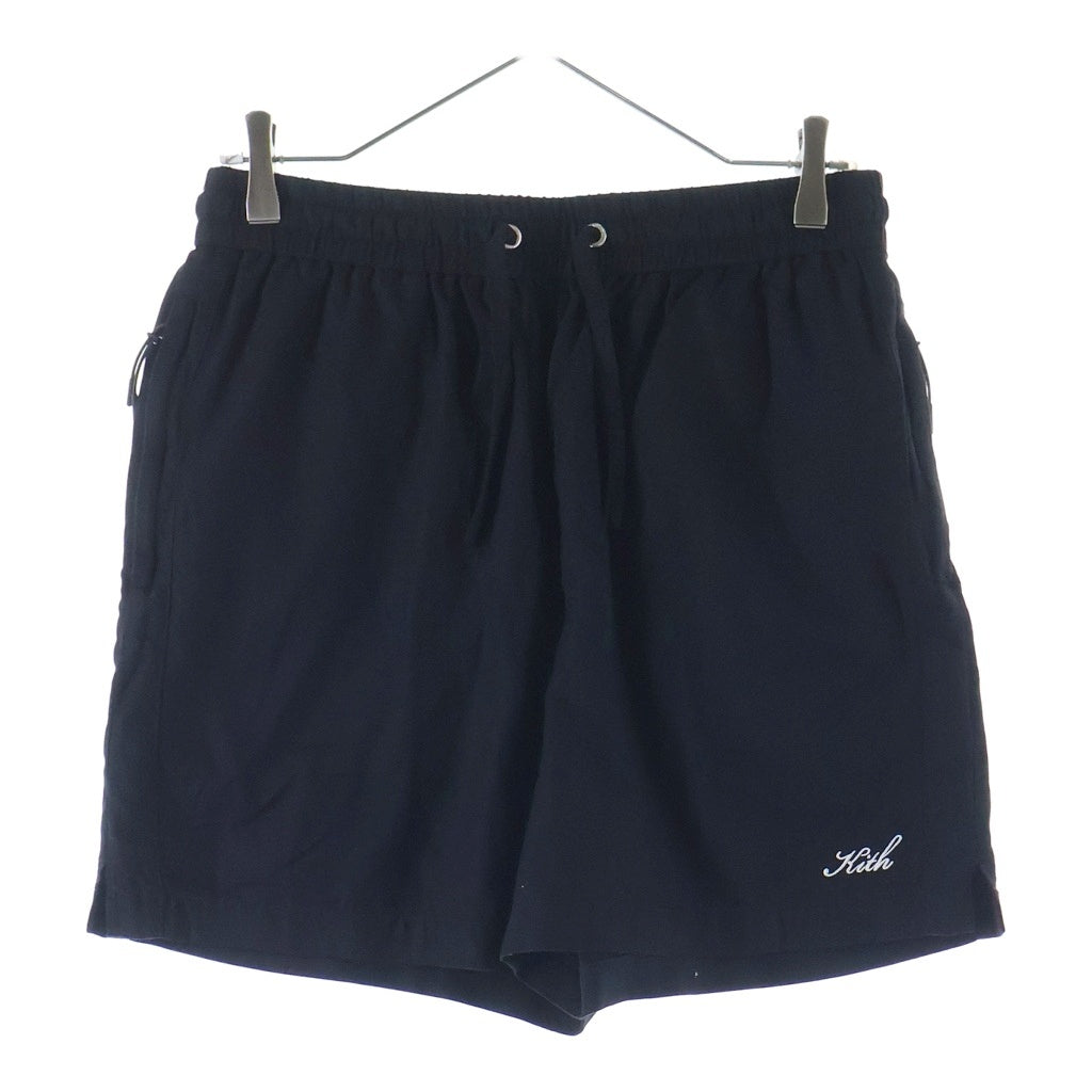 KITH(キス) Silk Cotton Active Short シルク混 ハーフパンツ ショーツ ブラック